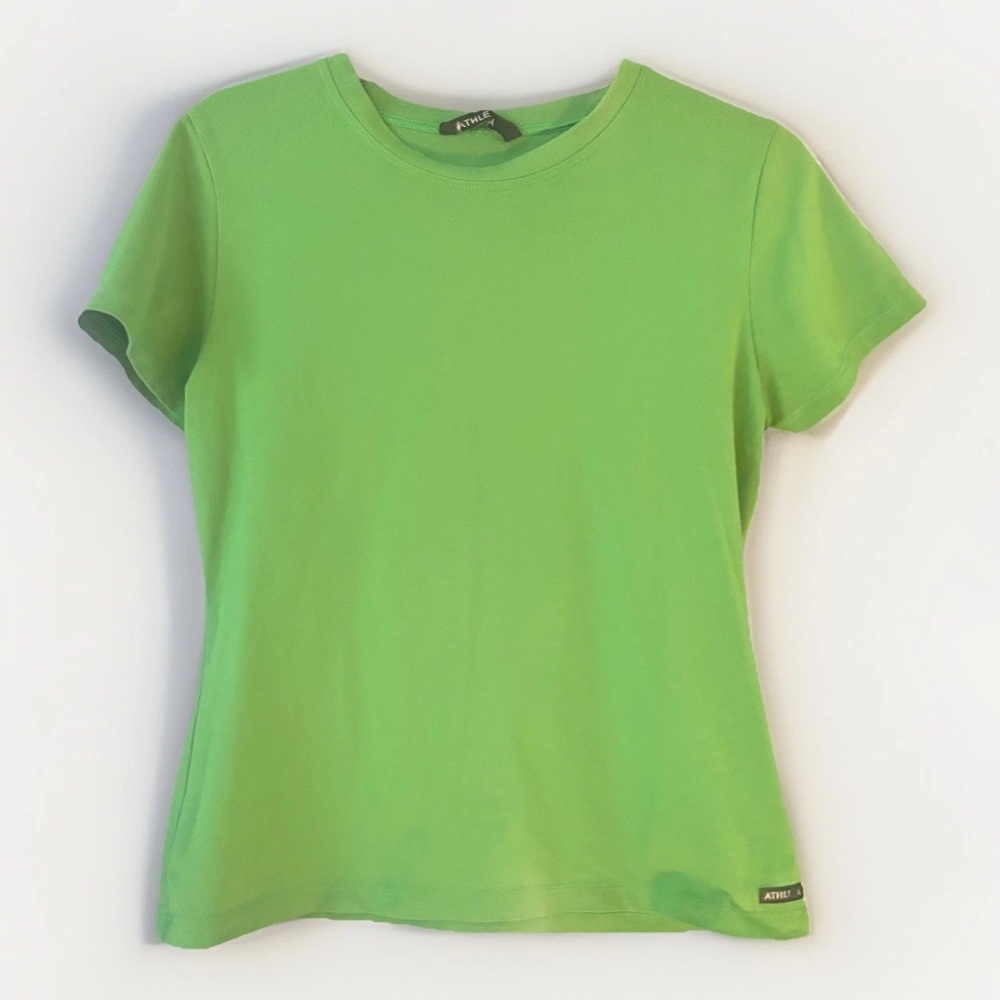 Athleta Green Athletic Tee Shirt Women’s Size M
